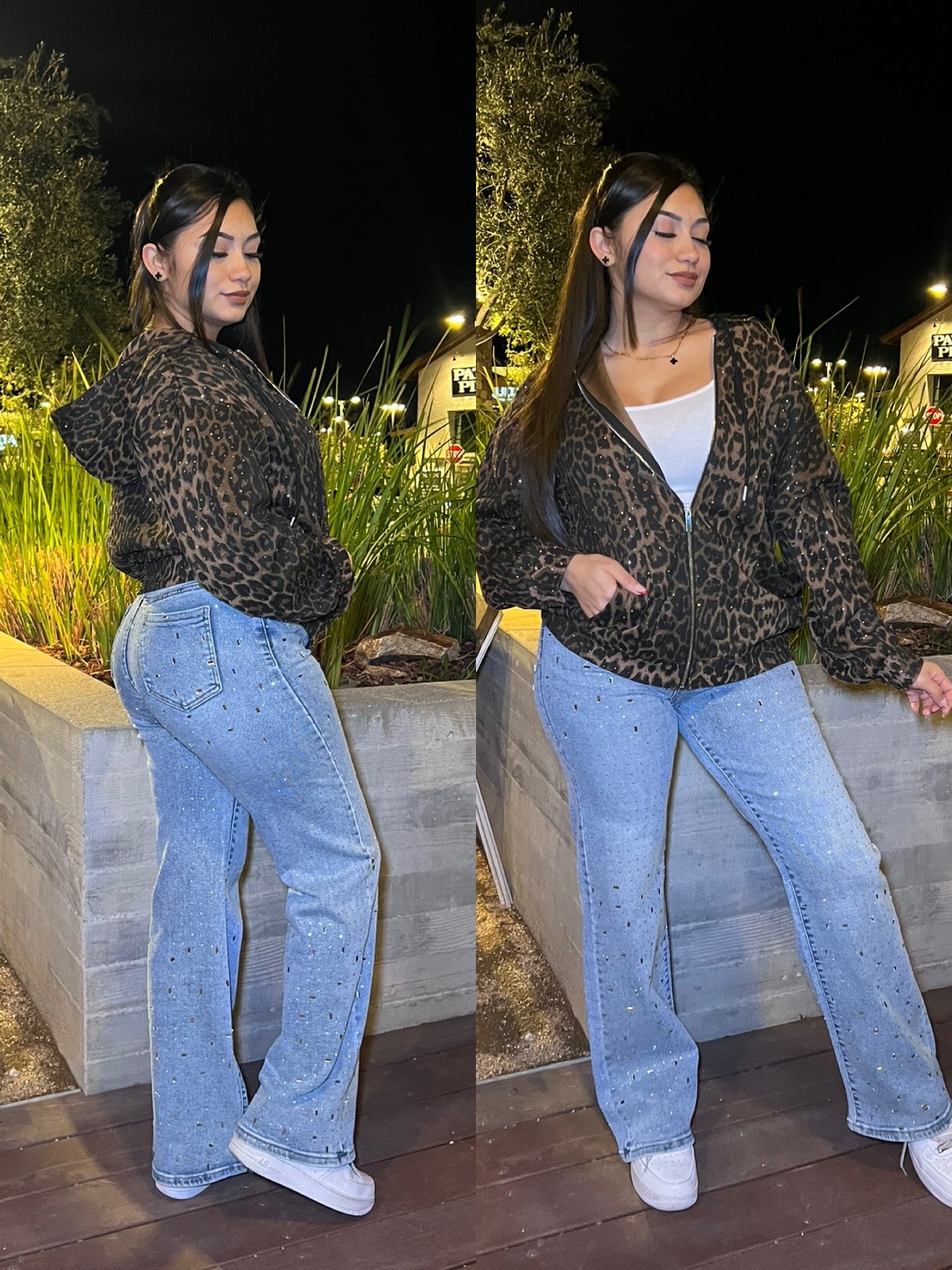Cheetah Shiny Sweater Oversize