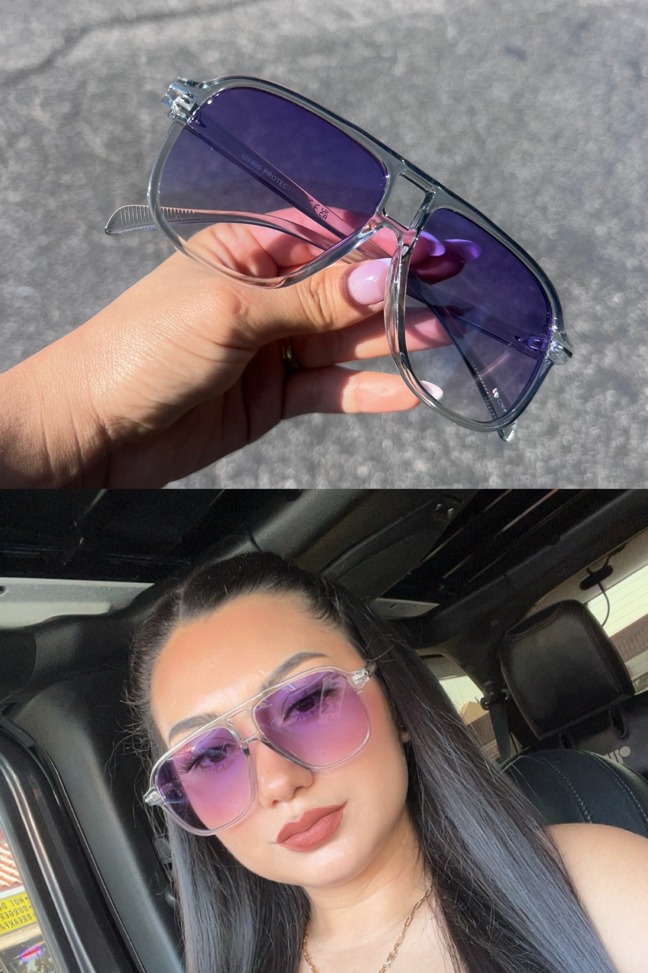 Vintage Oversized Sunglasses Fashion Men Women
Square Shades Eyewear Trendy Popular