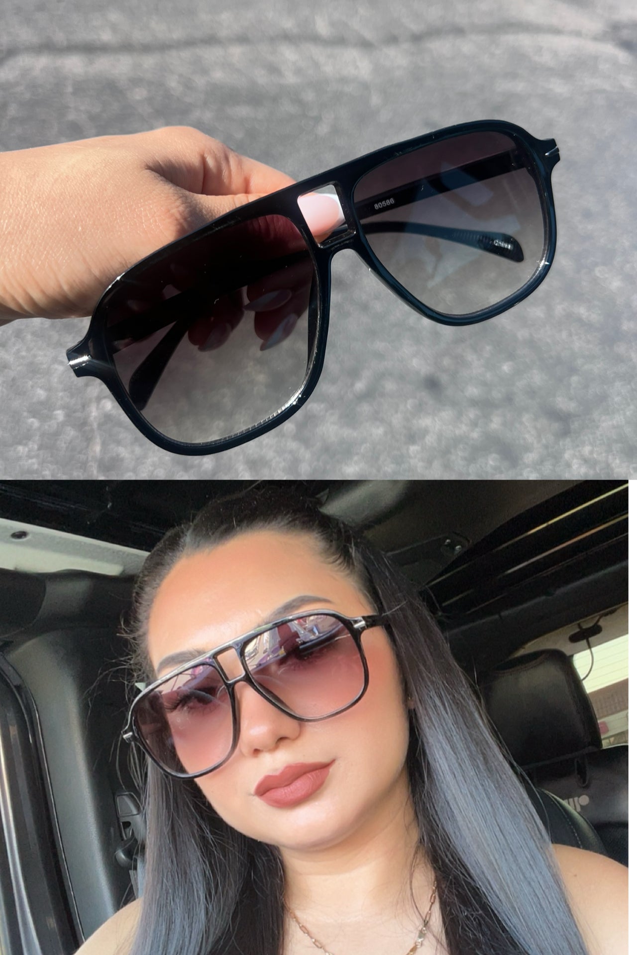 Vintage Oversized Sunglasses Fashion Men Women
Square Shades Eyewear Trendy Popular