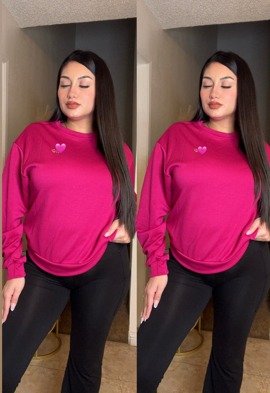 Alondra Sweatshirt - Fucsia