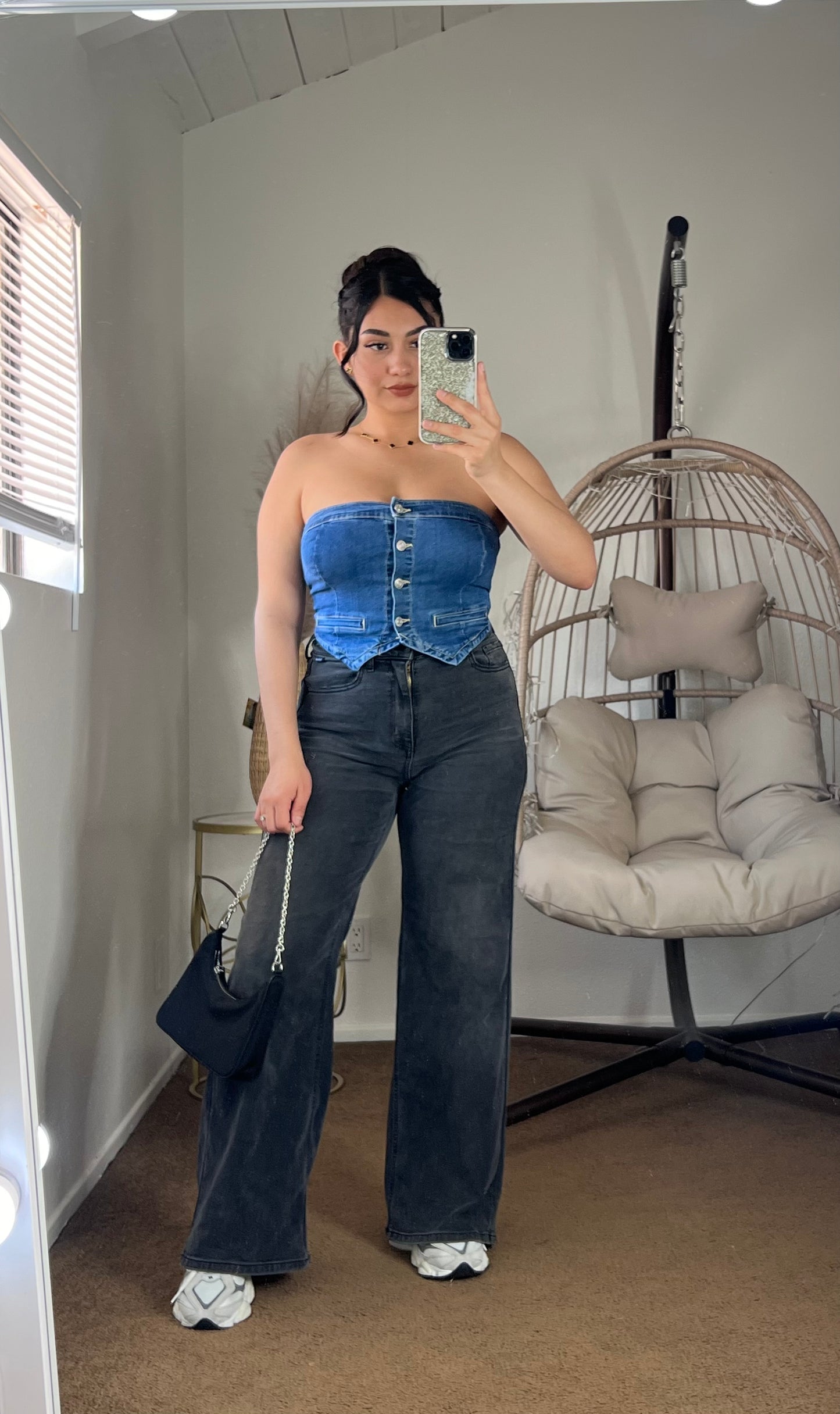 Yeri Denim Vest - Dark Blue