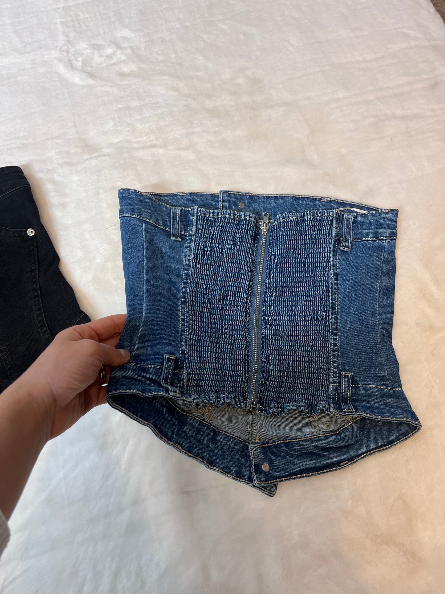 Ody Denim Top with Stretch