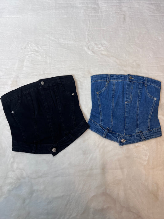 Ody Denim Top with Stretch