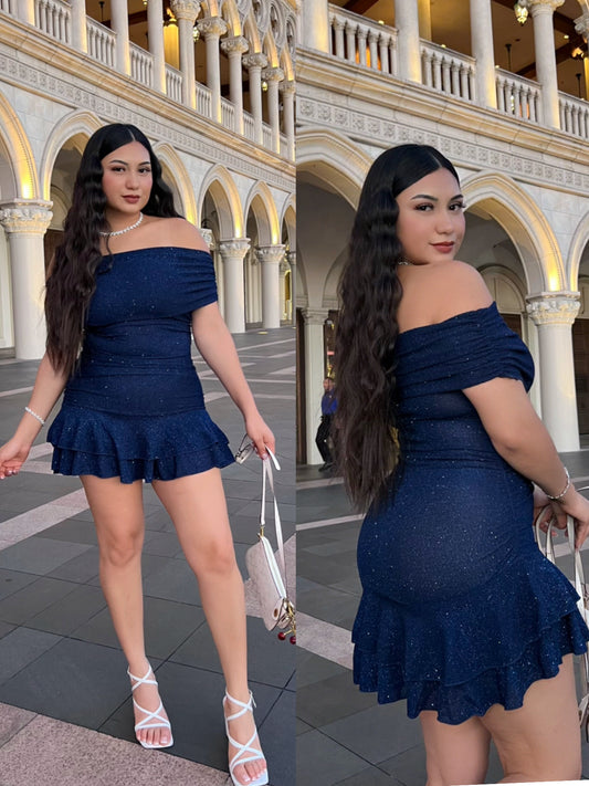 Ready To Shine Dress - Bue