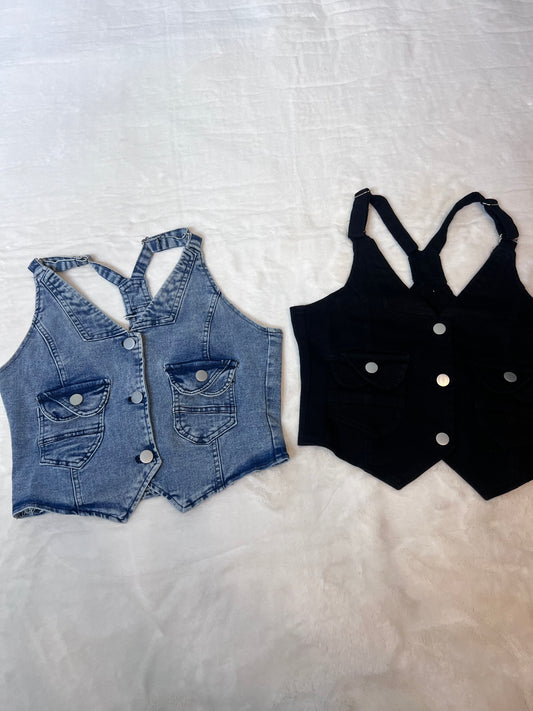 Trendy Denim Vest Top