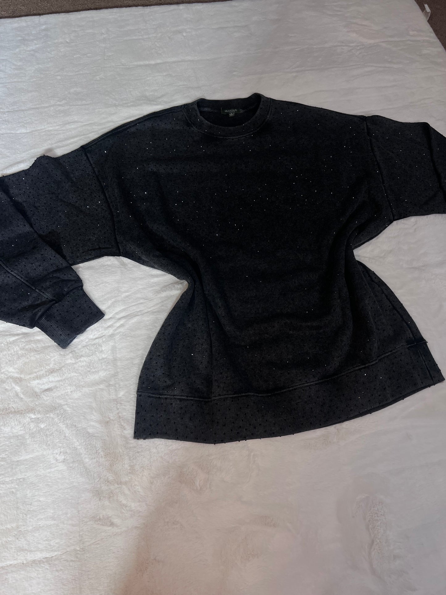 Mia Oversize Rhinestone Sweater