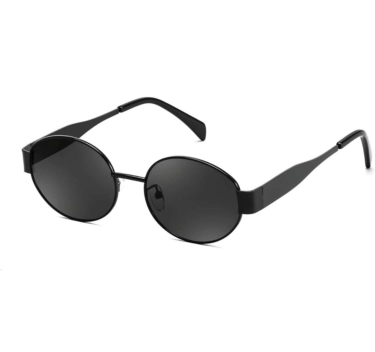 Retro Oval Sunglasses Men Woman Luxury Metal