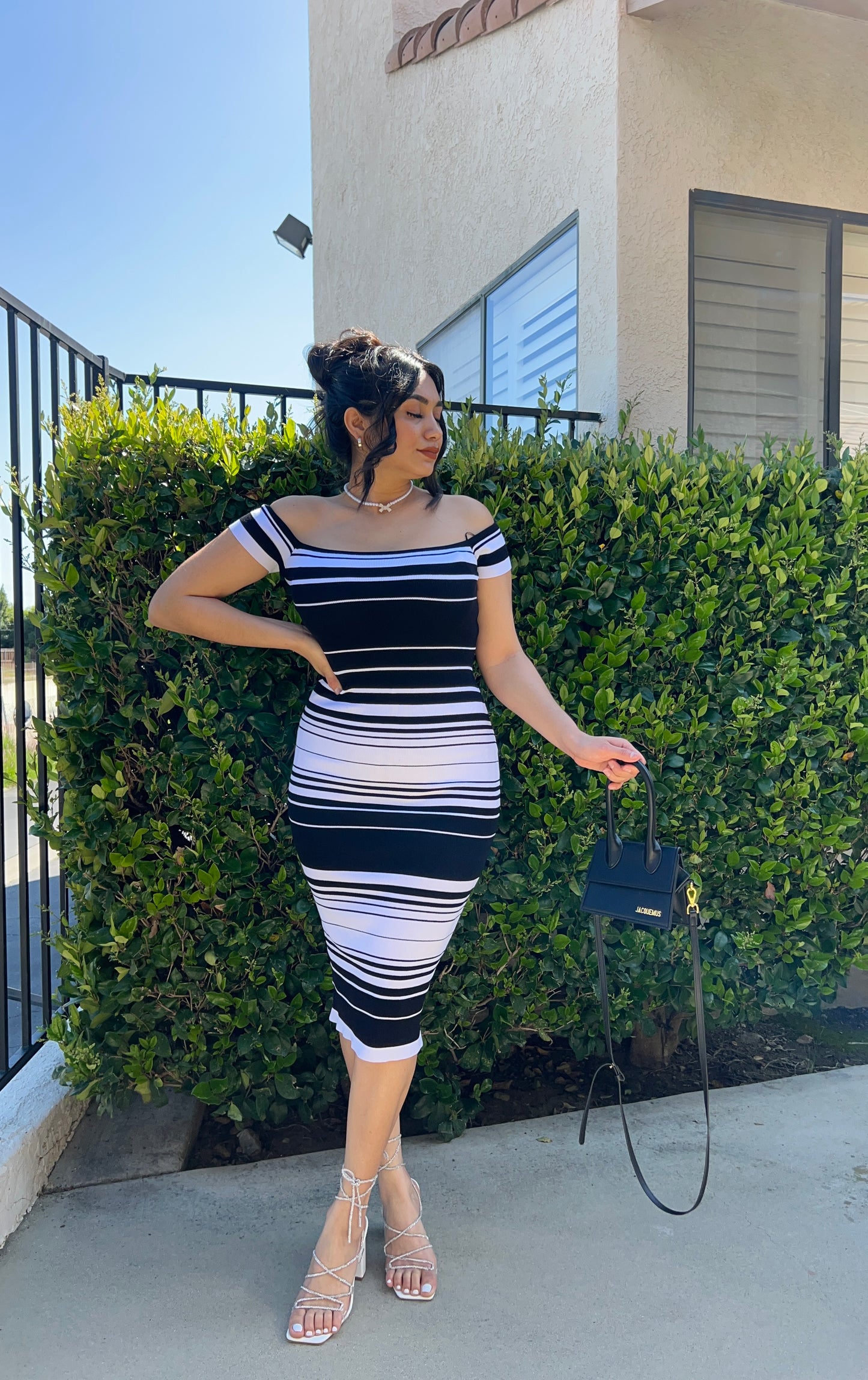 Dalia Shoulder Midi Dress