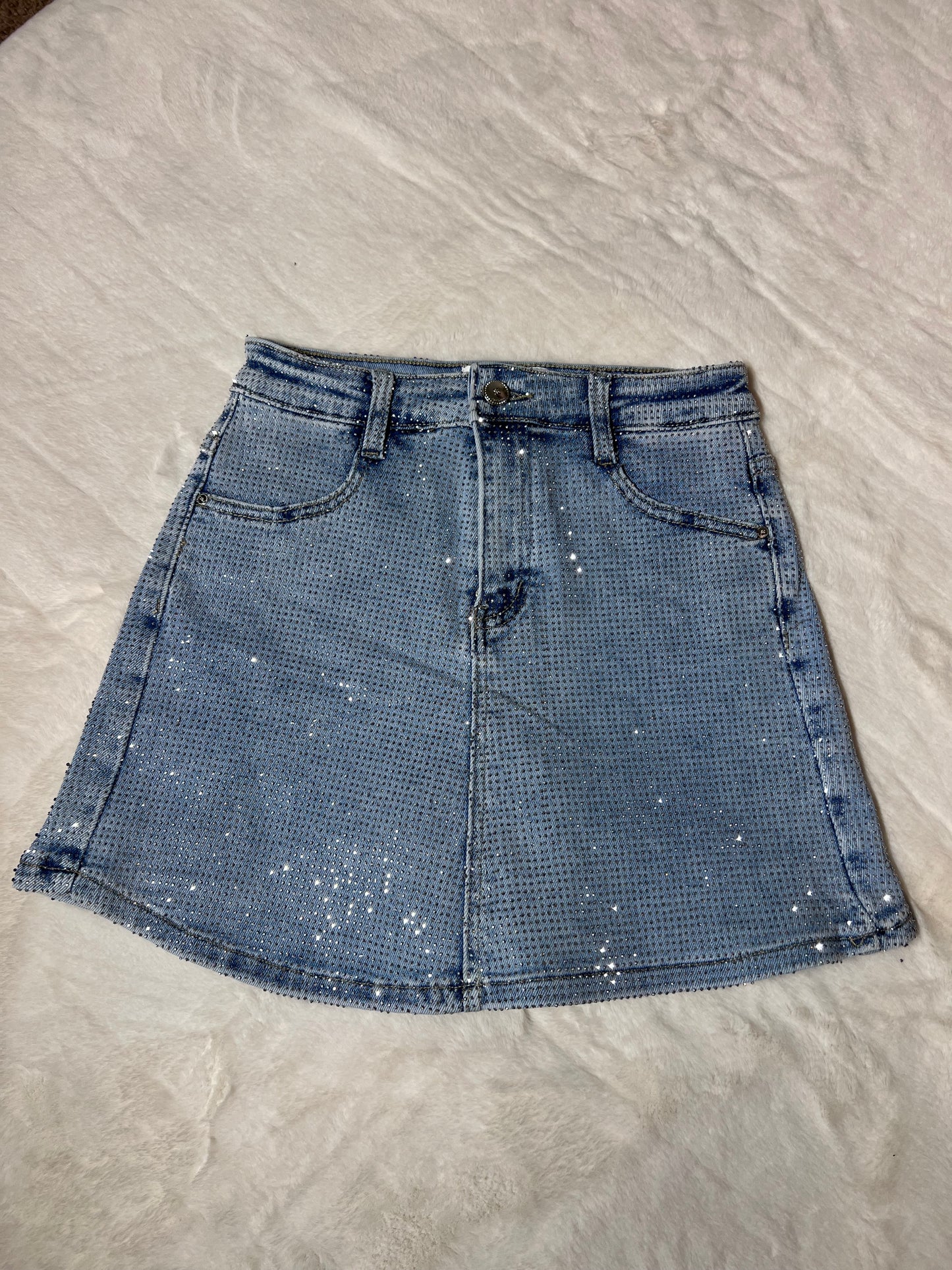 Concert Denim Skort With Good Stretch