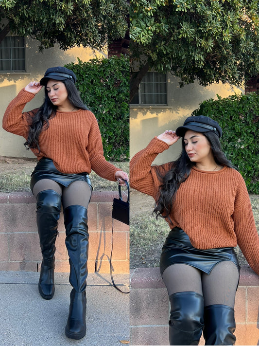 Camile Sweater - Rust