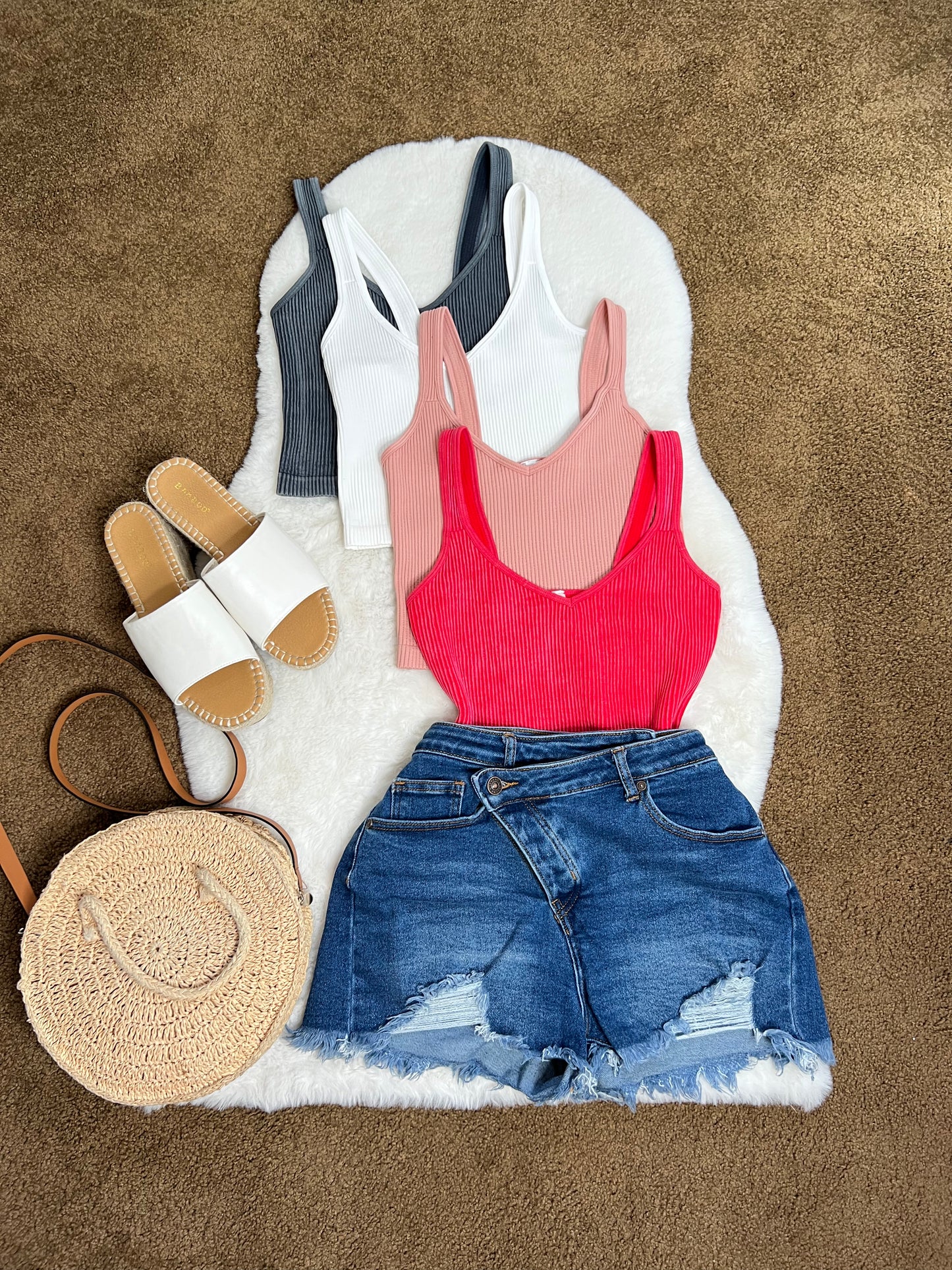 Sienna Crop Top - White