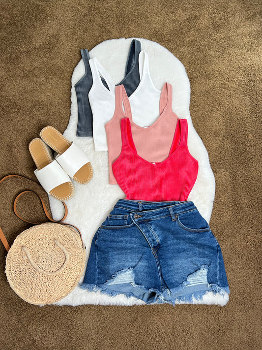 Sienna Crop Top - White