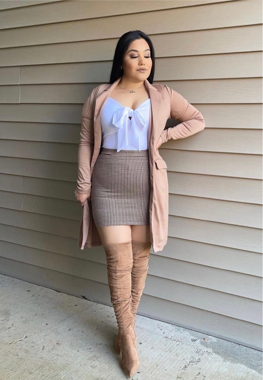 Sofia Long Cardigan - Mocha