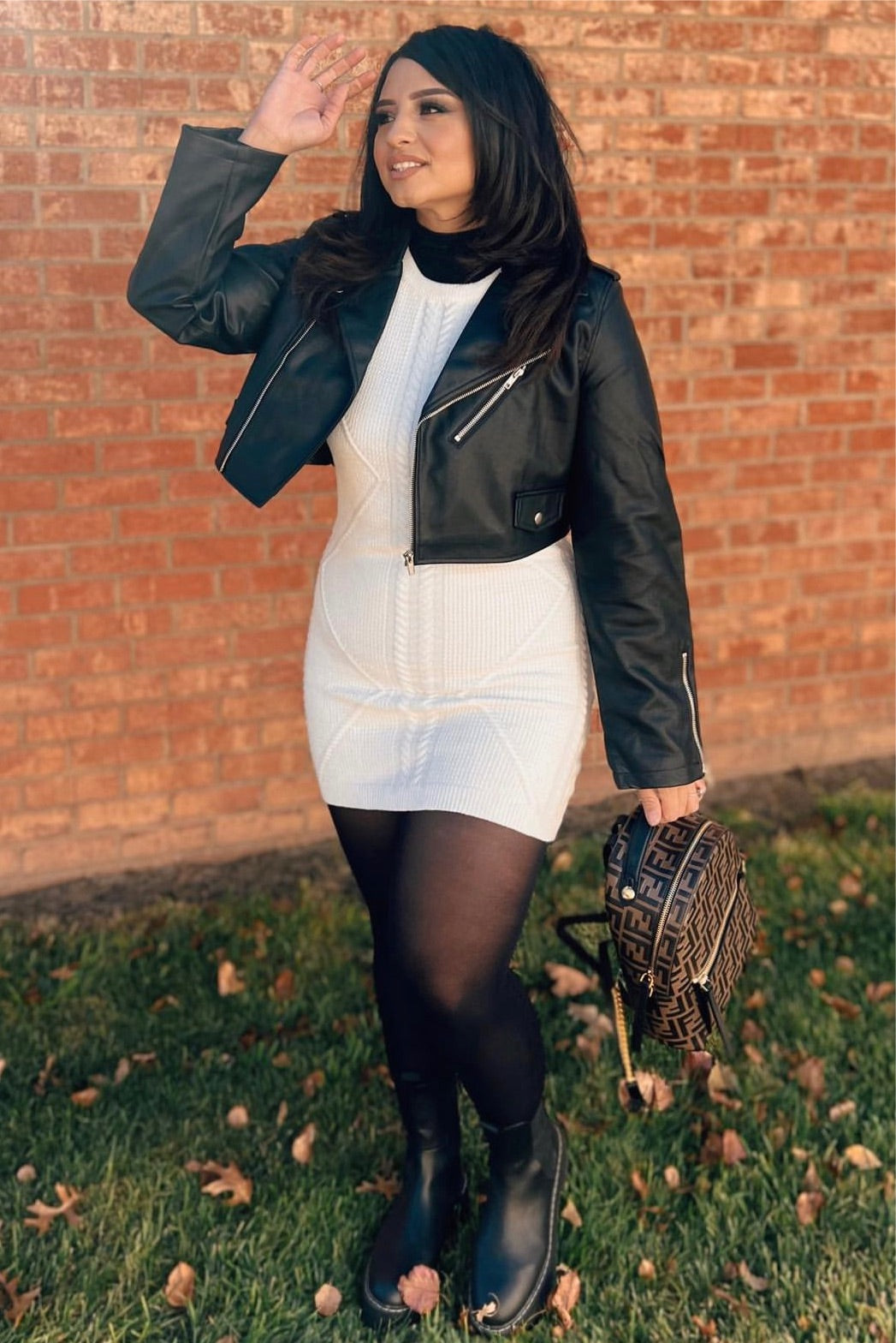 Jenny Leather Jacket - Black