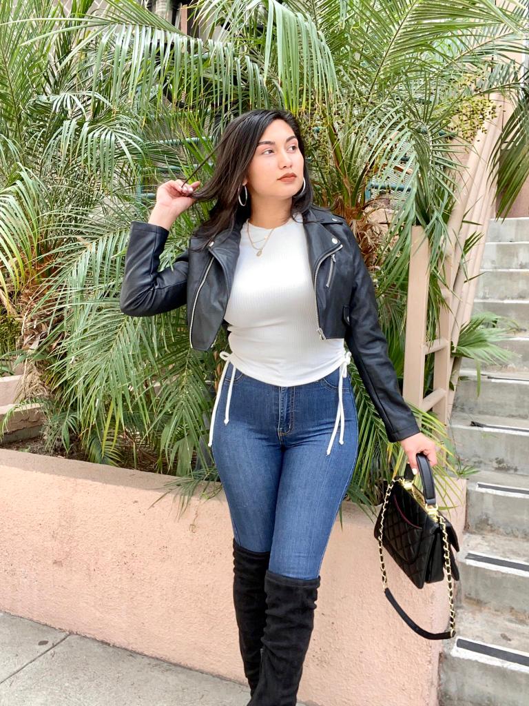 Jenny Leather Jacket - Black