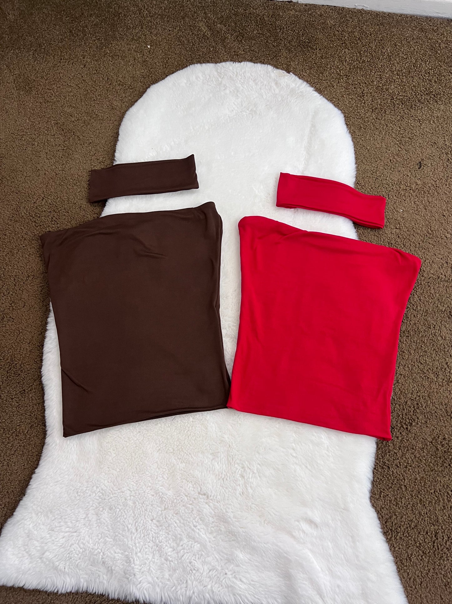 Karina Tube Tops With Bandana Double Lined