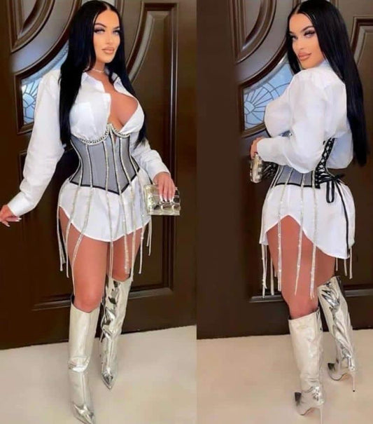 Casual Dress White ( Only Dress )