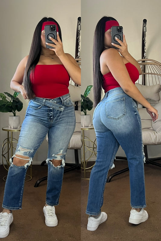 Simply Iconic Straight Leg Jeans ( Good Stretch )