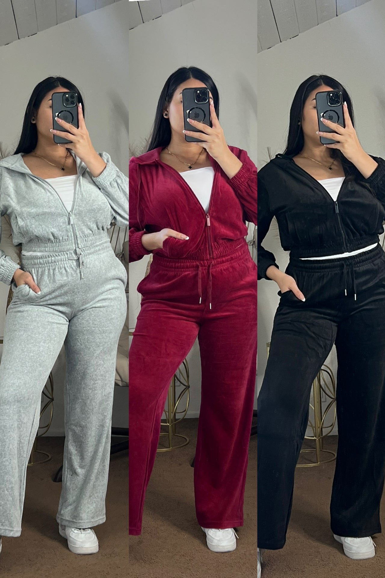 Luci Velvet Set