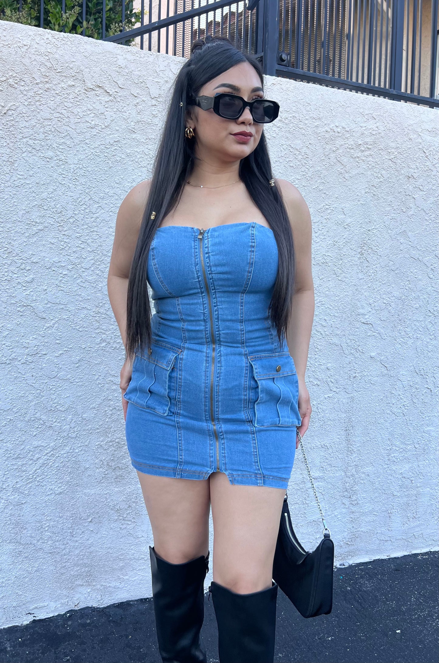 Jackie Dress - Denim