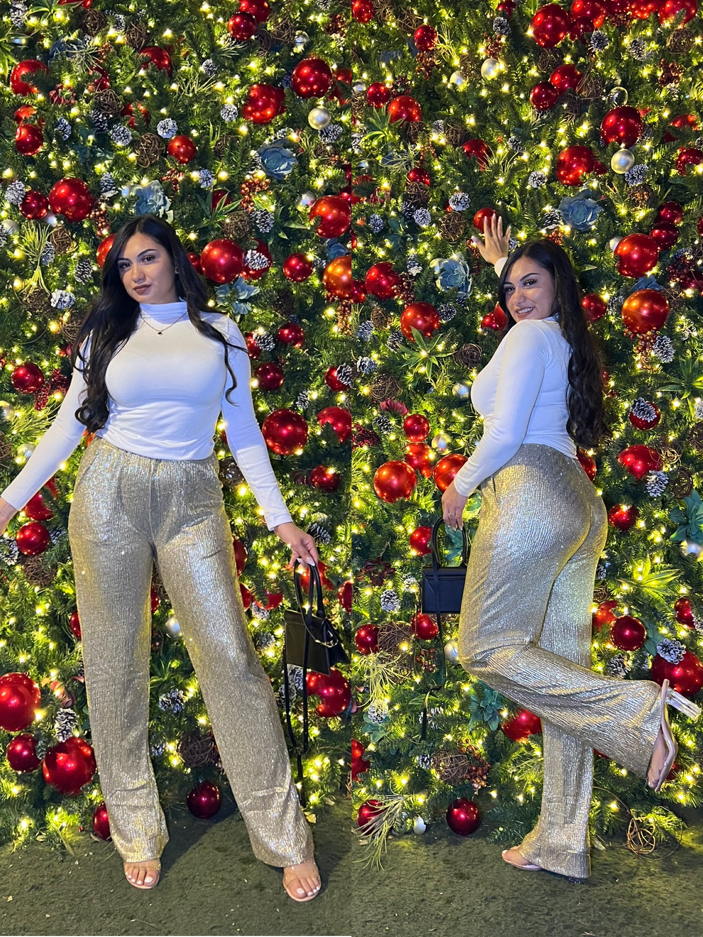 Favorite Holiday Shiny Pants