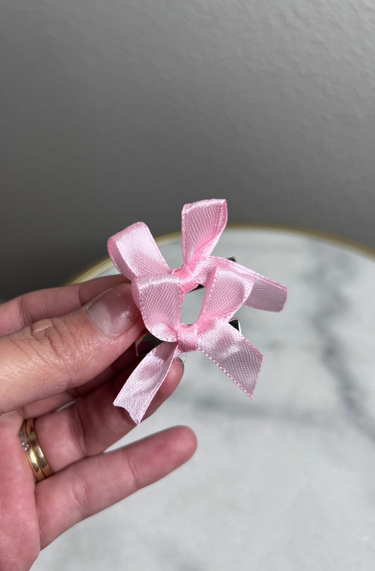 Little Two Bows - Pink