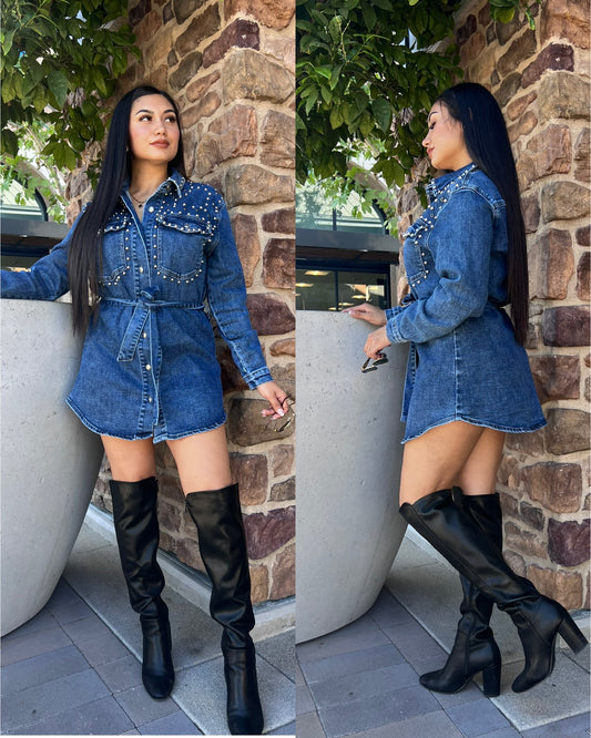 Time To Use Denim Dress