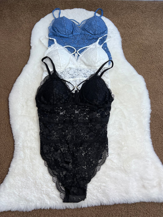 Sexy Embroidery Bodysuit