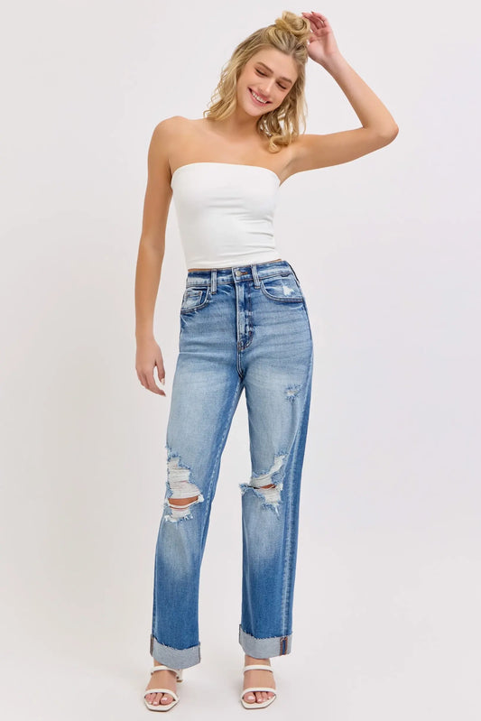 Gemma Super High Rise Dad Jeans