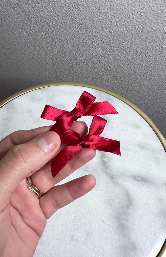 Little Two Bows - Red