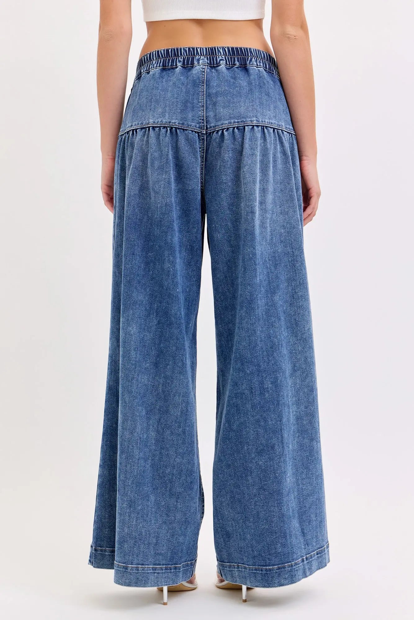 Celina High Rise Wide Leg Pants Good Stretch
