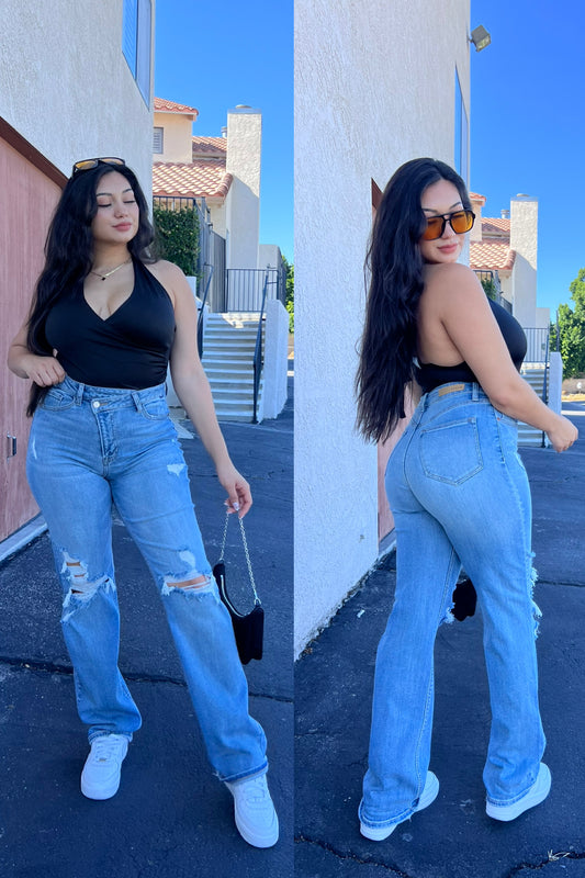 Everyday Dad Jeans - Light Blue 33