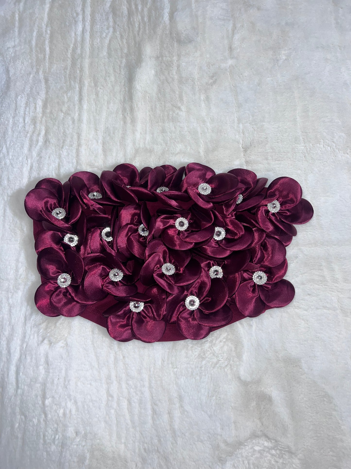 Flower Top - Burgundy