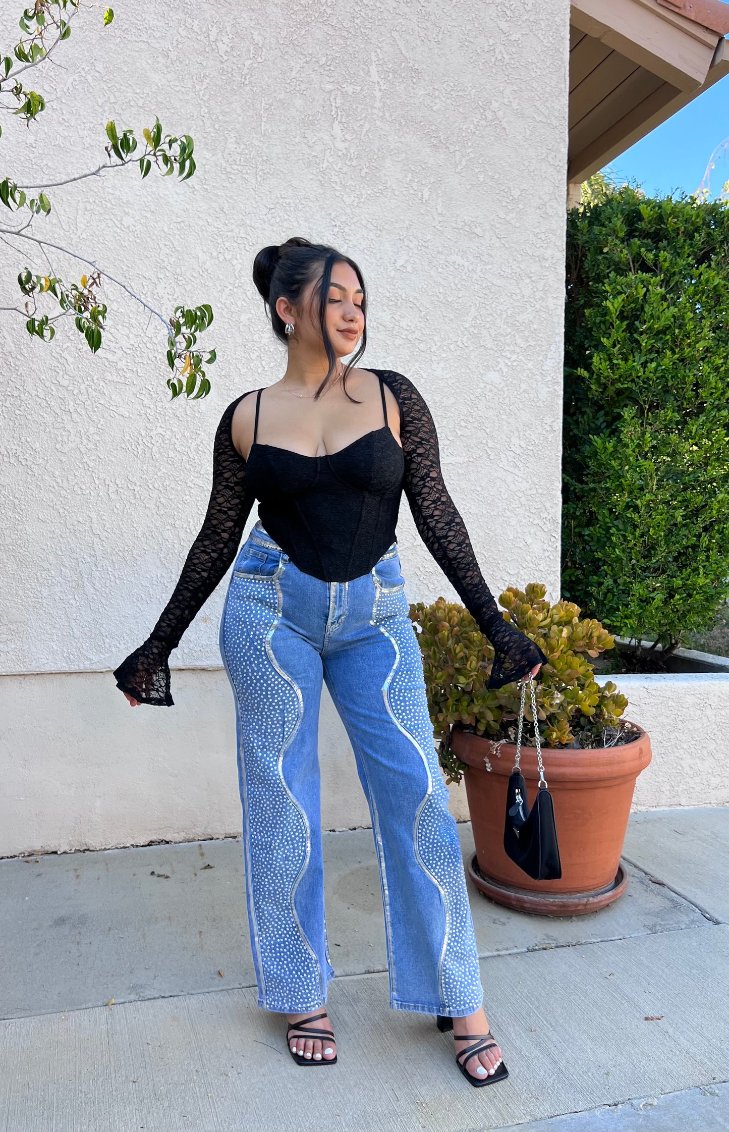 Eliana Rhinestone Jeans