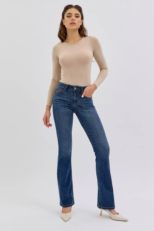 Karen Mid Rise Bootcut Jeans