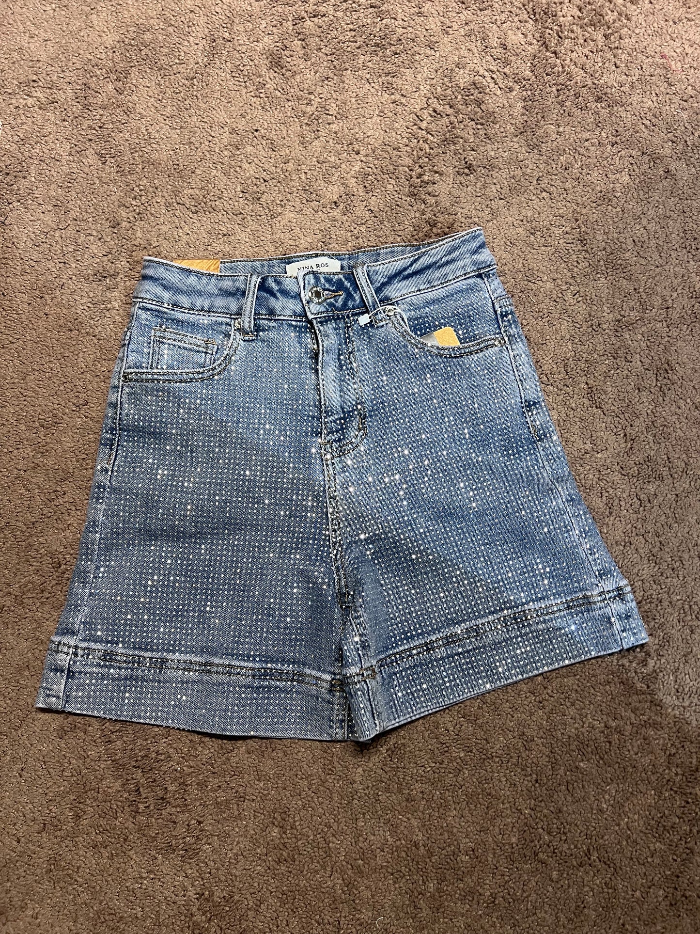 Perfect Denim Rhinestone Short