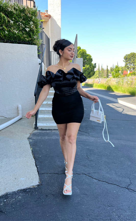 Paris Mini Dress - Black