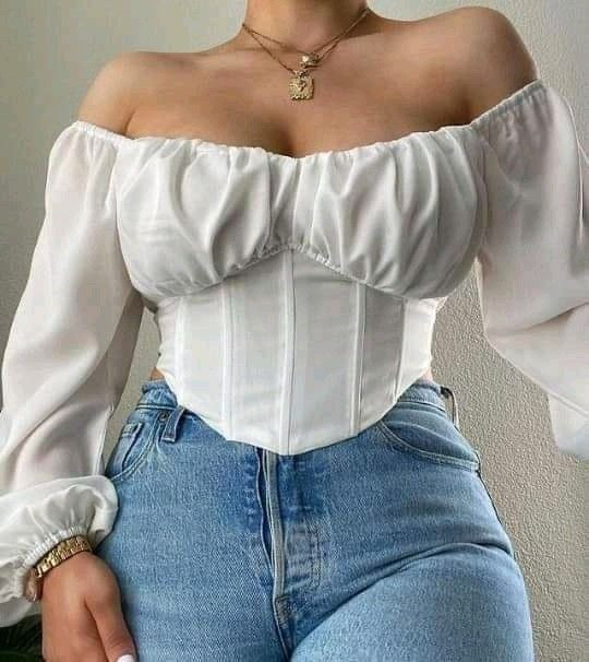 Center Of Attention  Off Shoulder Top - White